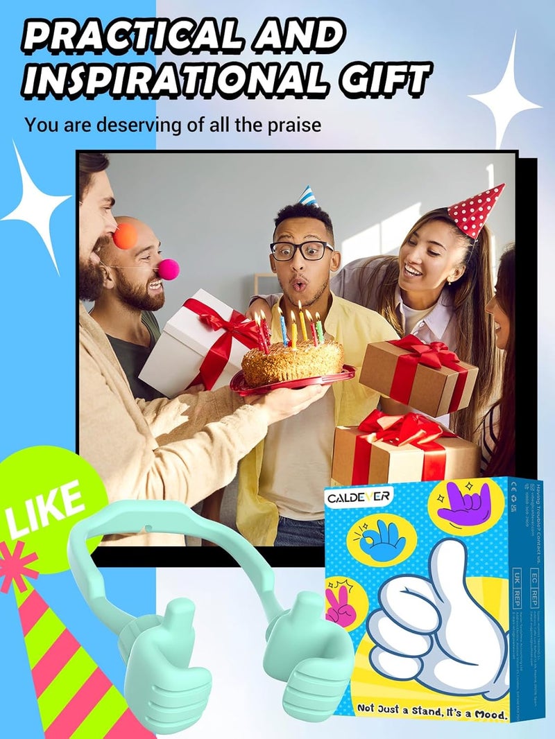 CALDEVER Valentines Day Gifts for Kids Teens Girls Boys Cell Phone Stand: UPGRADE Adjustable Thumbs Up Lazy Phone Holder for Desk Fun Gadgets Birthday for Daughter Teenager Women Her Easter Gifts Trendy Stuff - Image 3